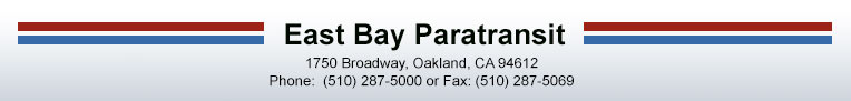 East Bay Paratransit